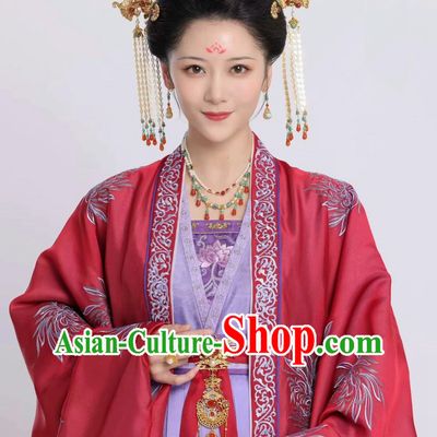 Ancient China Palace Woman Dress Costumes Chinese TV Drama Story of Kunning Imperial Consort Qin Hanfu Clothing