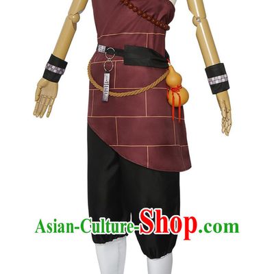 Black Myth Wukong Black Wind King Outfit Warrior Costume Ancient Chinese Monk Clothing