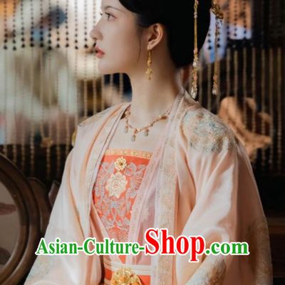 Traditional Chinese Song Dynasty Hanfu TV Drama Story of Kunning Princess Le Yang Dress Ancient China Court Woman Clothing