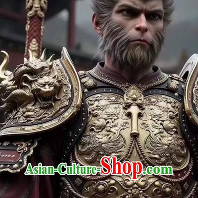 Black Myth Wukong Armor Journey to the West Monkey King Tian Ming Ren Costumes Complete Set