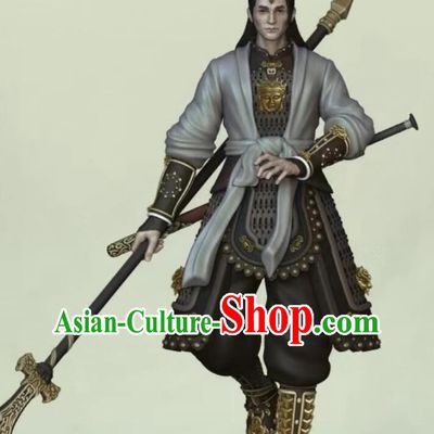 Black Myth Wukong Erlang God Armor Journey to the West Yang Jian Xian Sheng Zhen Jun Costumes Complete Set