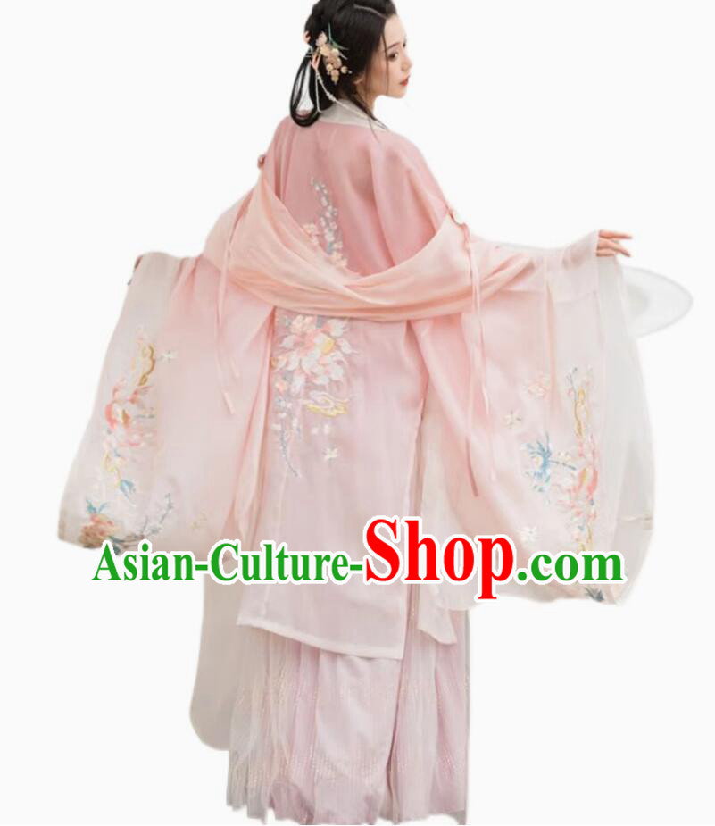 Traditional Chinese Hanfu Tang Dynasty Princess Pink Dress Ancient China Fairy Clothing Traditional Chinese Hanfu Tang Dynasty Princess Pink Dress Ancient China Fairy Clothing