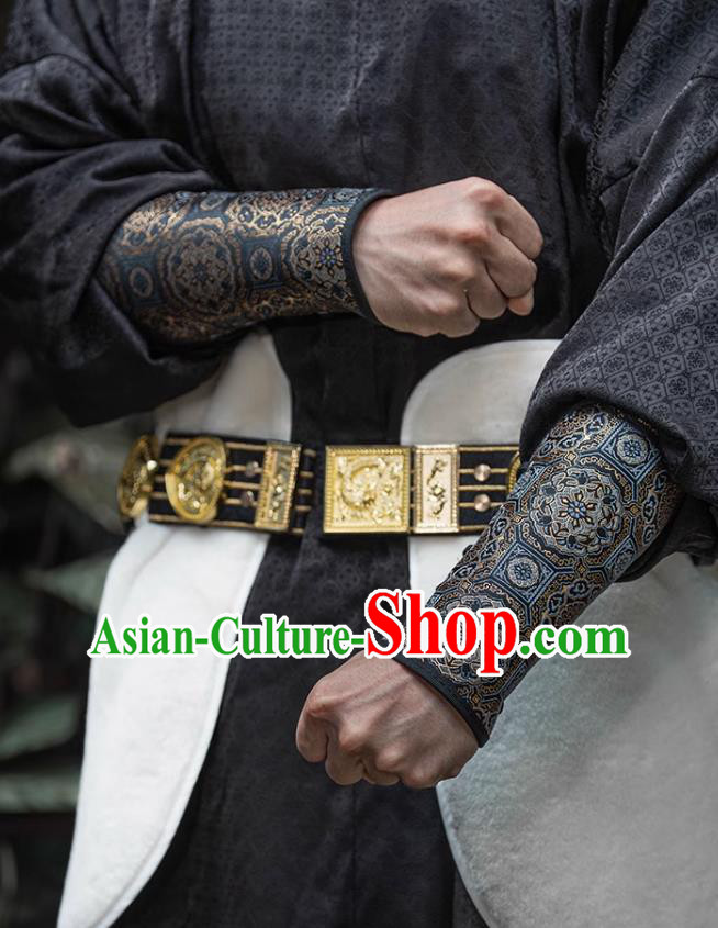 Ancient China Warrior Wrist Bands Traditional Hanfu Accessories Chinese Ming Dynasty Armguard Ancient China Warrior Wrist Bands Traditional Hanfu Accessories Chinese Ming Dynasty Armguard