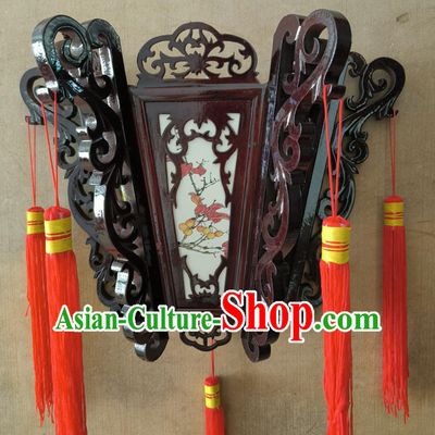 Traditional Chinese Lantern Handmade Wood Palace Lantern China Wall Lamp