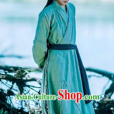Traditional Chinese Male Hanfu TV Drama Lost You Forever Ye Shi Qi Costume Ancient China Civilian Clothing