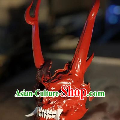 Halloween Stage Performance Demon Prop Handmade Black Myth Wukong Devil Boy Mask