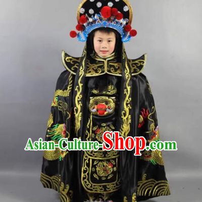 Chinese Bian Lian Mask Changing Clothing Classical Mask Change Costumes and Hat Complete Set for Children