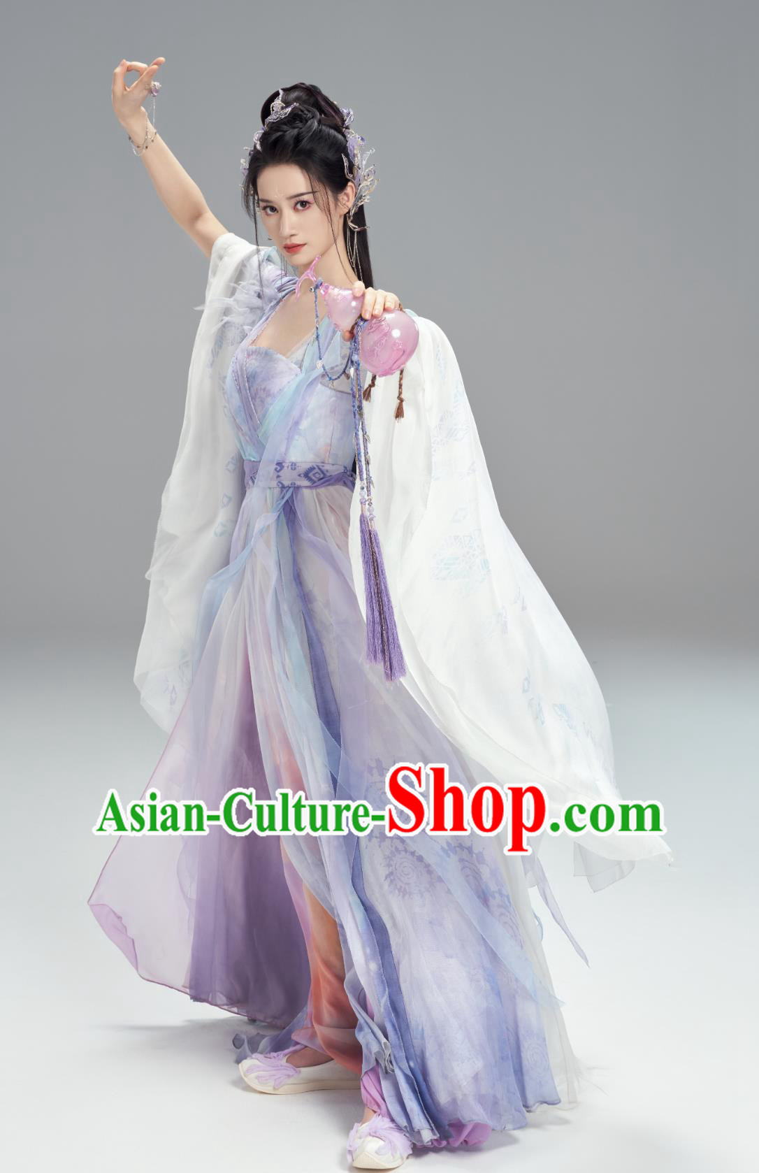 Chinese TV Series Fox Spirit Matchmaker Red Moon Pact Master Tushan Ya Ya Purple Dress Ancient China Fairy Princess Clothing Chinese TV Series Fox Spirit Matchmaker Red Moon Pact Master Tushan Ya Ya Purple Dress Ancient China Fairy Princess Clothing