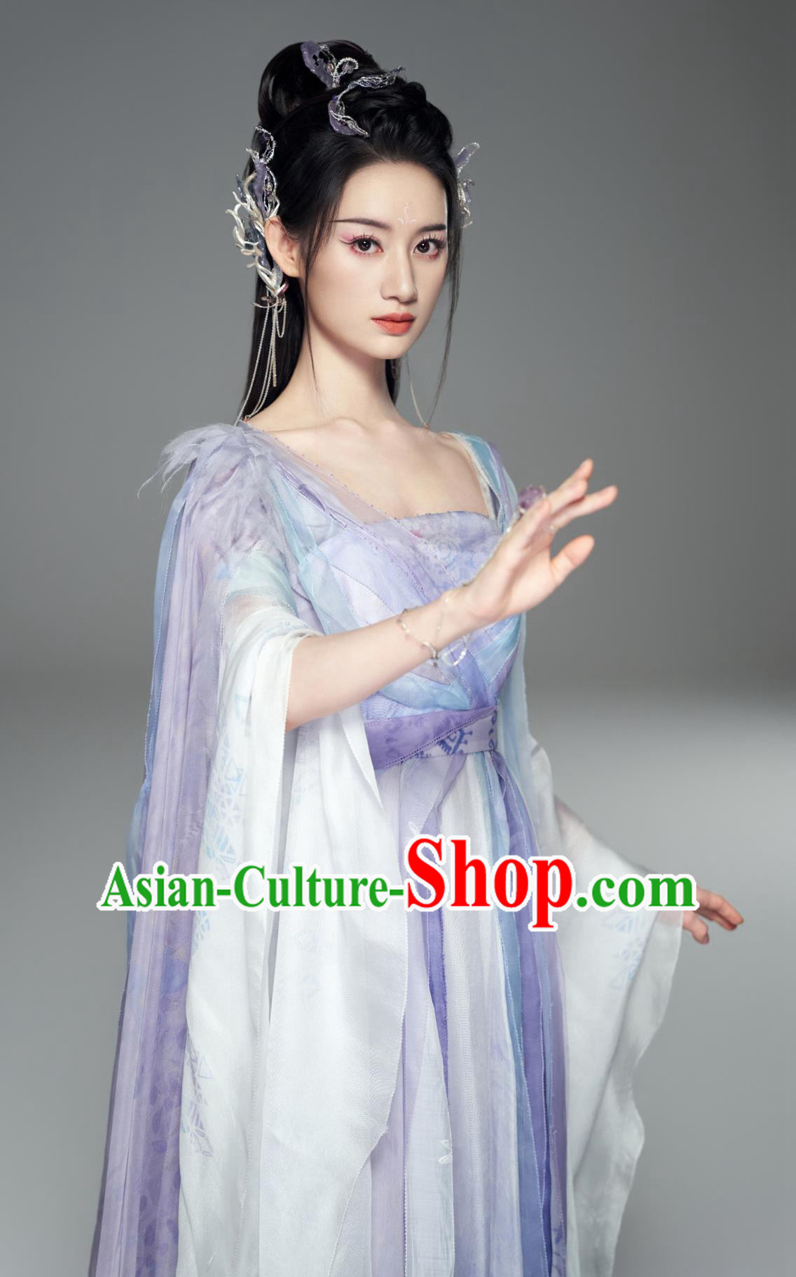 Chinese TV Series Fox Spirit Matchmaker Red Moon Pact Master Tushan Ya Ya Purple Dress Ancient China Fairy Princess Clothing Chinese TV Series Fox Spirit Matchmaker Red Moon Pact Master Tushan Ya Ya Purple Dress Ancient China Fairy Princess Clothing