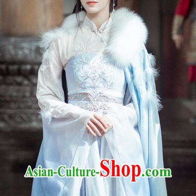 Chinese Drama Dashing Youth Princess Yue Yao Costume Ancient China Noble Woman Dress Clothing