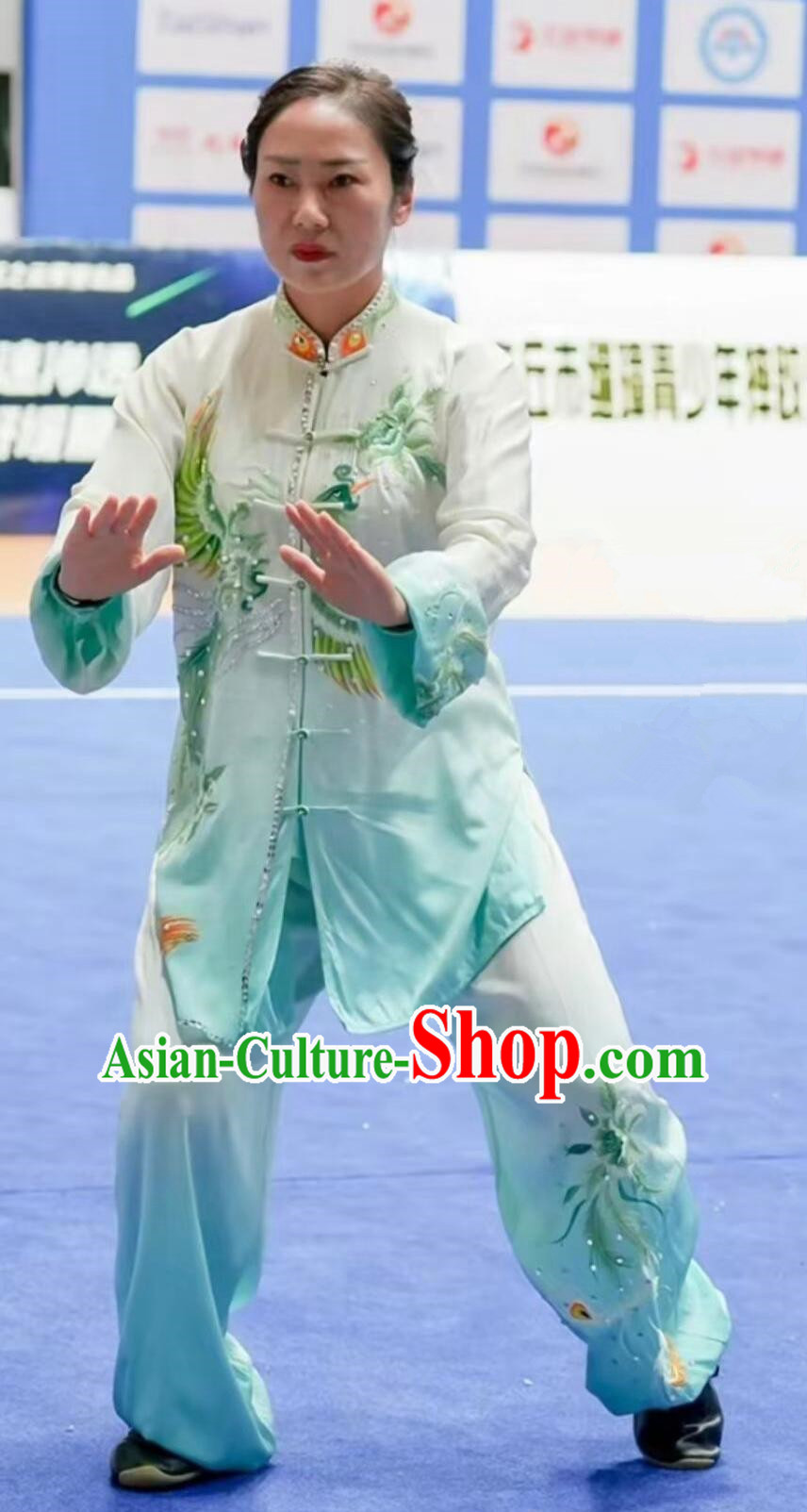 Top Embroidered Tai Chi Suit Chinese Kung Fu Competition Clothing Wushu Uniform Top Embroidered Tai Chi Suit Chinese Kung Fu Competition Clothing Wushu Uniform