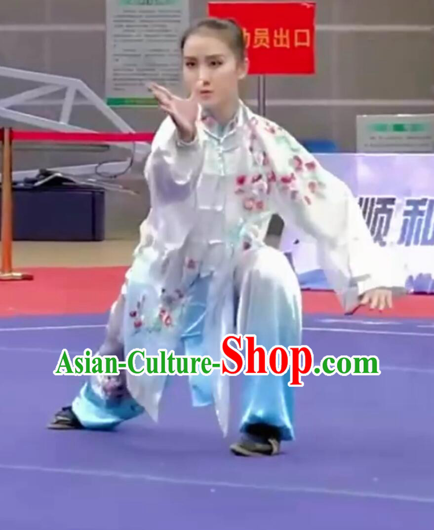 Chinese Kung Fu Competition Clothing China Wushu Uniform Top Embroidered Tai Chi Suit Chinese Kung Fu Competition Clothing China Wushu Uniform Top Embroidered Tai Chi Suit