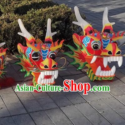 Handmade Size 3 Dragon Head Chinese Kite Dragon Head Bamboo Artwork