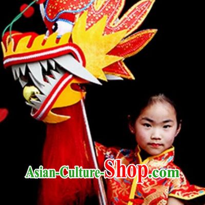 Handmade Size 5 Dragon Head Chinese Dancing Dragon Prop Children Dragon Dance Dragon Head