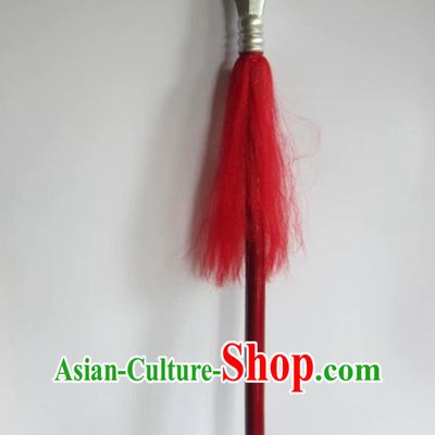 Traditional Chinese Peking Opera Long Spear Handmade Wood Prop