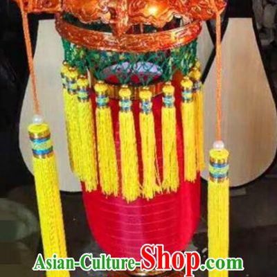 Chinese Peking Opera Prop Handmade Palace Lantern Imperial Guard Hand Lamp