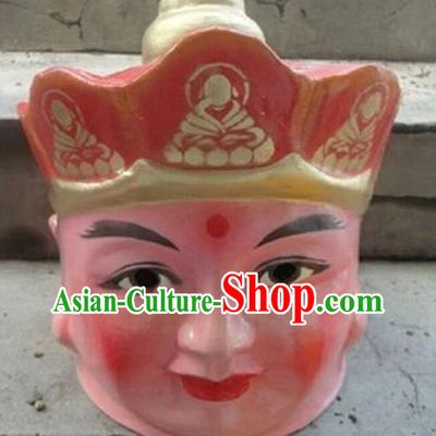 Chinese Journey to the West Tang Seng Mask Handmade Hat