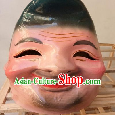 Chinese Legend Ji Gong Mask Handmade Monk Hat