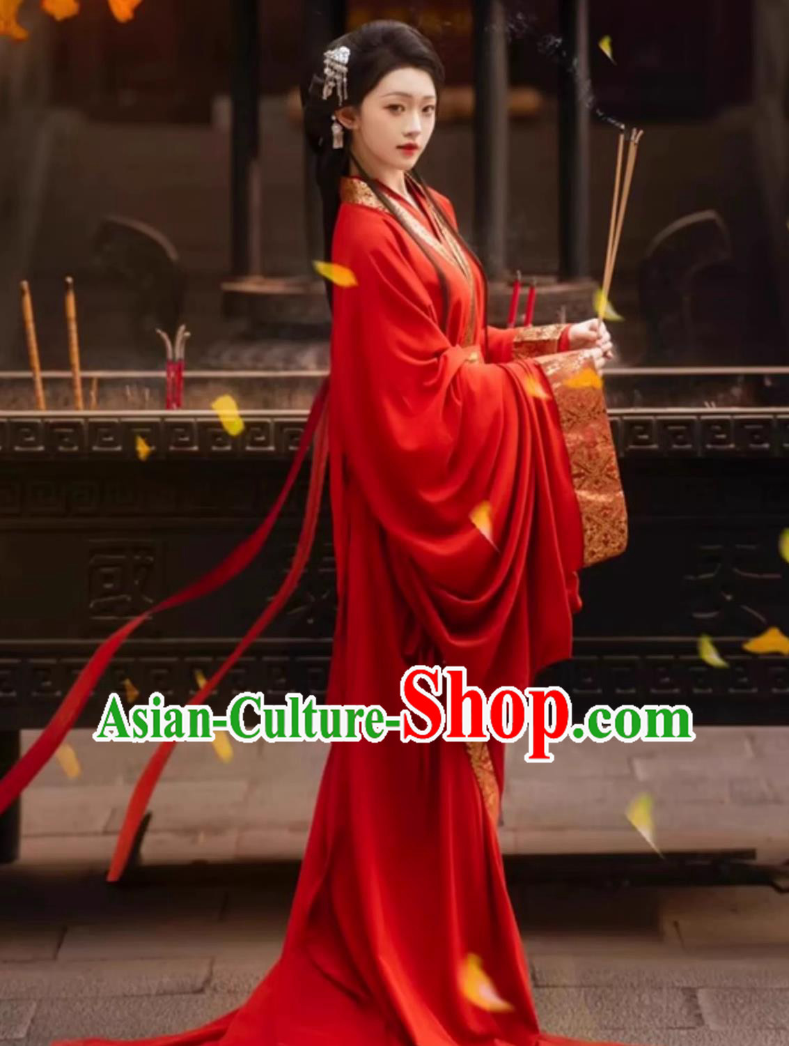Traditional Chinese Clothing Ancient Palace Princess Hanfu Dress China Red Warring States Robe