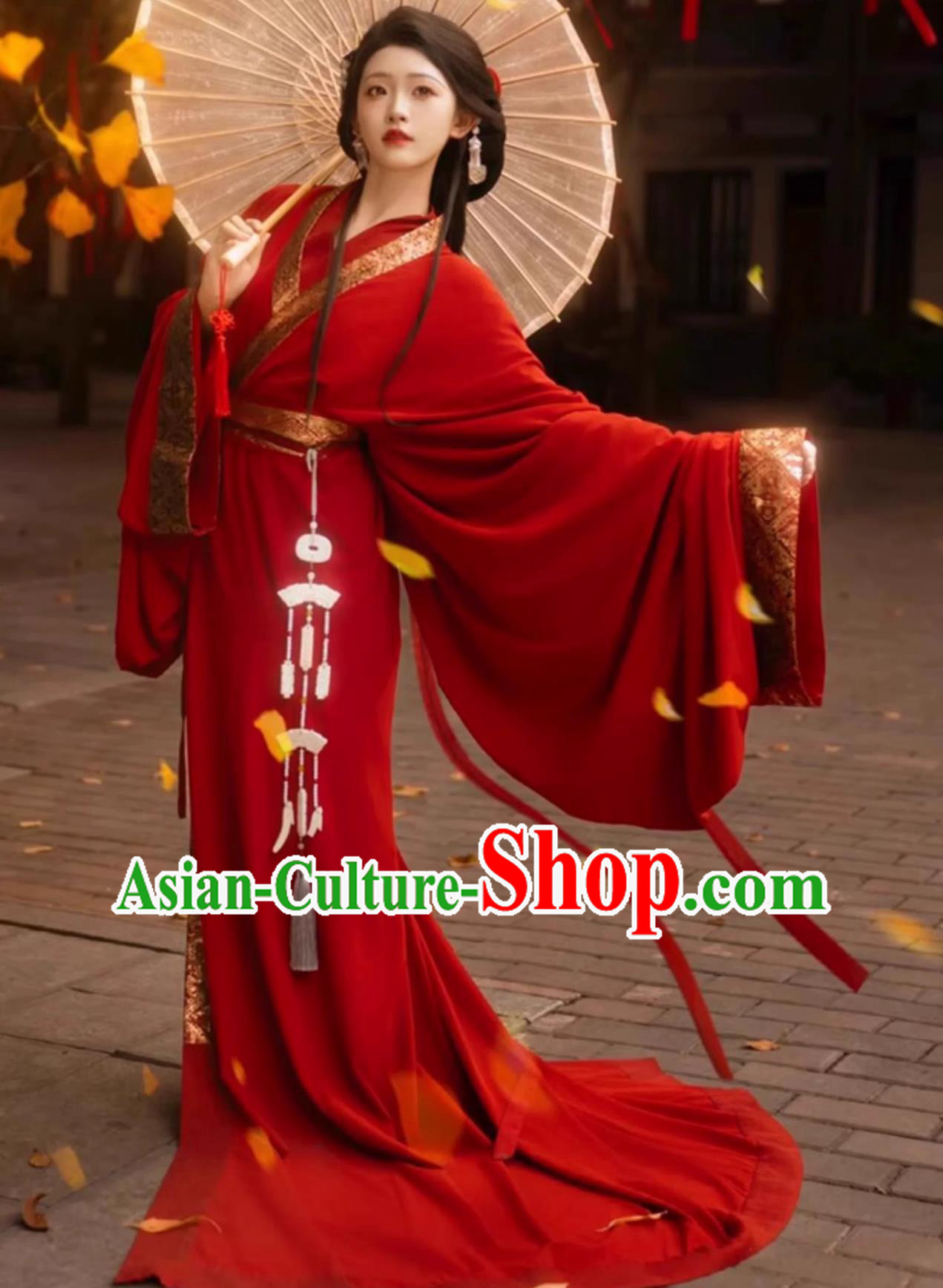 Traditional Chinese Clothing Ancient Palace Princess Hanfu Dress China Red Warring States Robe