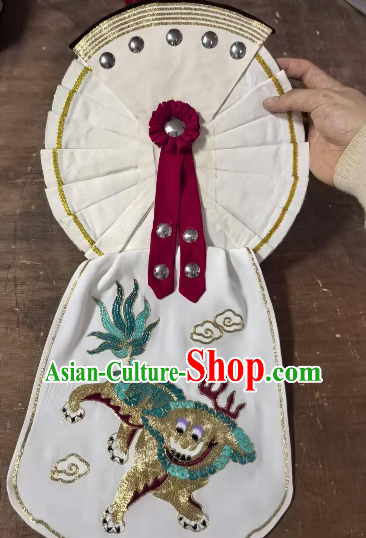 Handmade Chinese Beijing Opera Wusheng Headwear Cantonese Opera Warrior Headgear Handmade Chinese Beijing Opera Wusheng Headwear Cantonese Opera Warrior Headgear