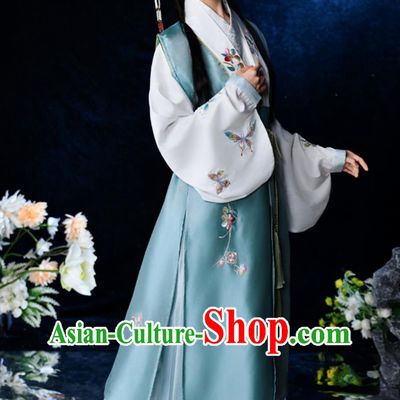 Chinese Ming Dynasty Noble Woman Costumes China Traditional Hanfu Dresses Ancient Palace Princess Clothing