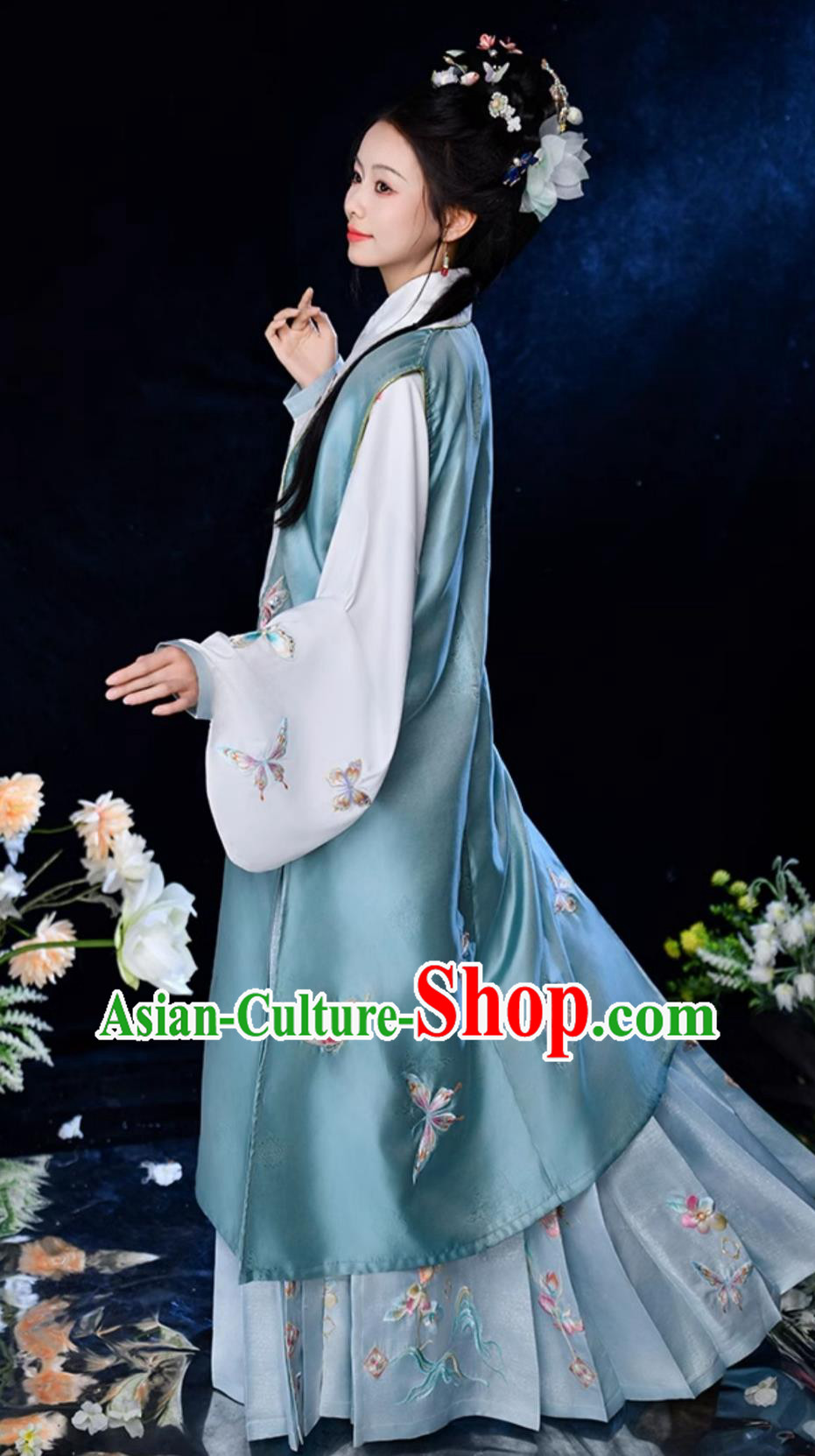 Chinese Ming Dynasty Noble Woman Costumes China Traditional Hanfu Dresses Ancient Palace Princess Clothing