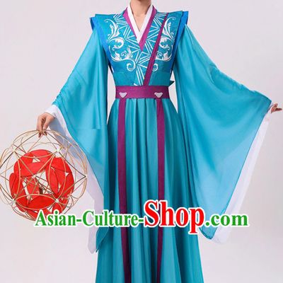 Traditional China Ancient Song Dynasty Male Clothing Lantern Festival Performance Green Hanfu Chinese Classical Dance Costume