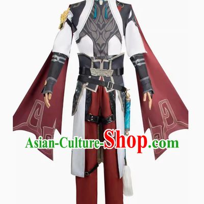 Costume Set For Cosplay Jing Yuan From Honkai Star Rail Anime Warrior Outfit