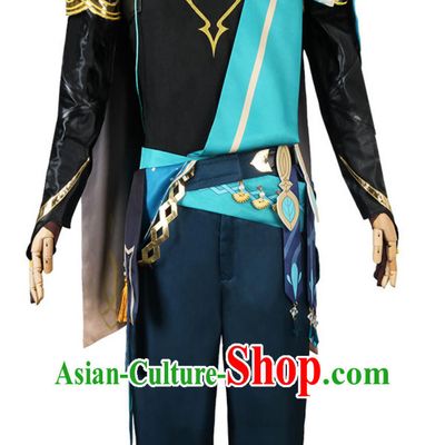 Genshin Impact Alhaitham Cosplay Costume Male Game Character Set