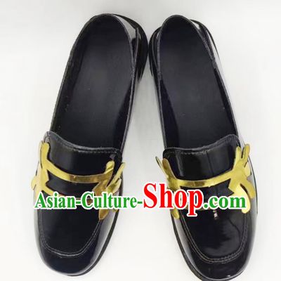 Fifth Personality Painter Golden Ratio Cosplay Shoes Female British Pu Leather Shoes