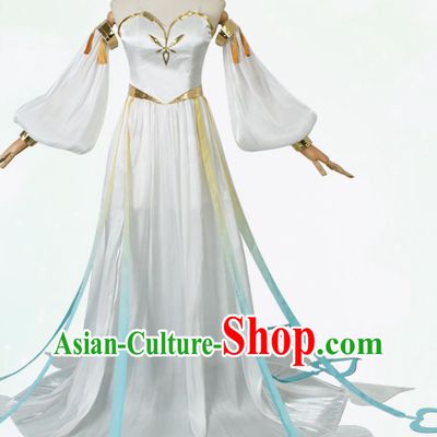 Genshin Impact Nahida Grass Goddess Cosplay Costume Female Full Set the Great Mercy Tree Queen Dress