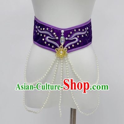 Chinese Classical Dance Belt Handmade Folk Dance Waistband
