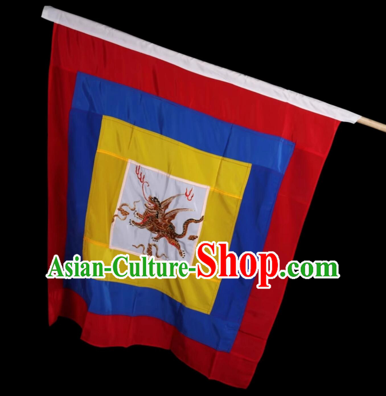 Chinese Perking Opera Flag Handmade Beijing Opera Banner Flying Tiger Flag