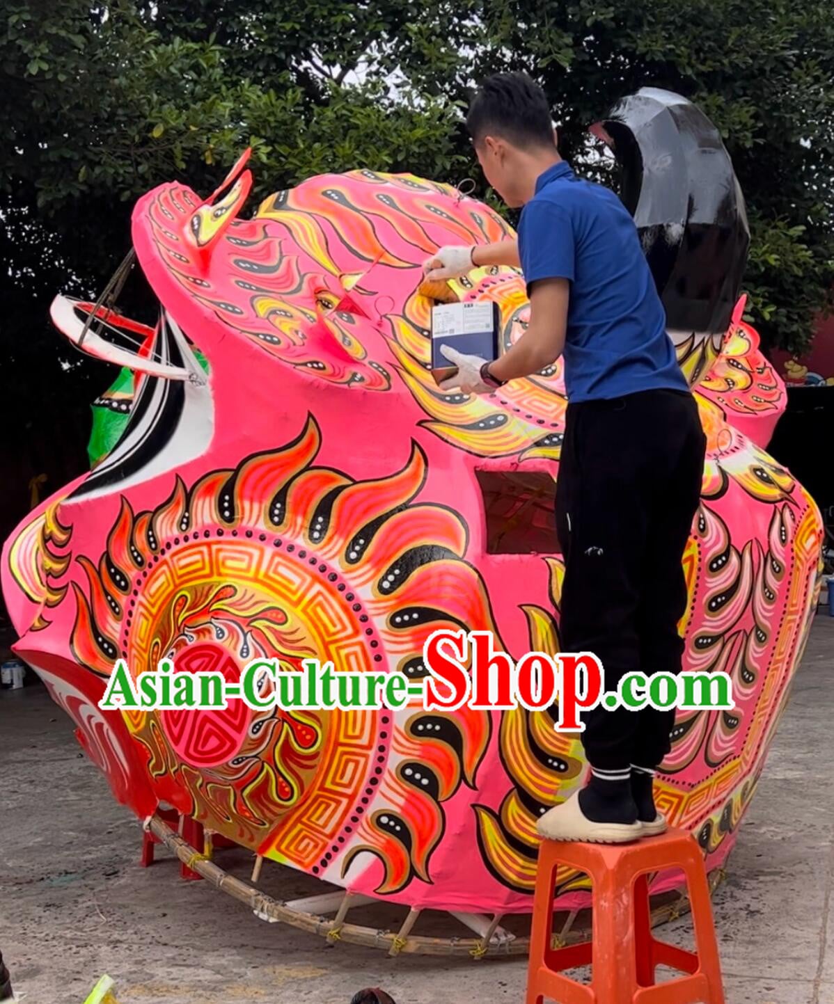 Handmade Lion Head Decoration Chinese Wool Lion Head Giant Lion Art Handmade Lion Head Decoration Chinese Wool Lion Head Giant Lion Art