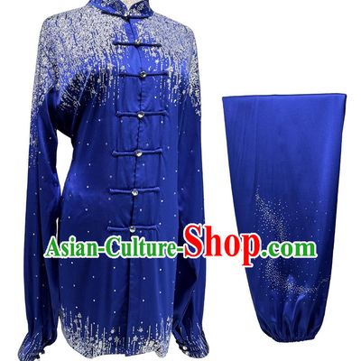 Galaxy Diamond Tai Chi Suit Chinese Wushu Competition Costume Tai Chi Performance Clothing