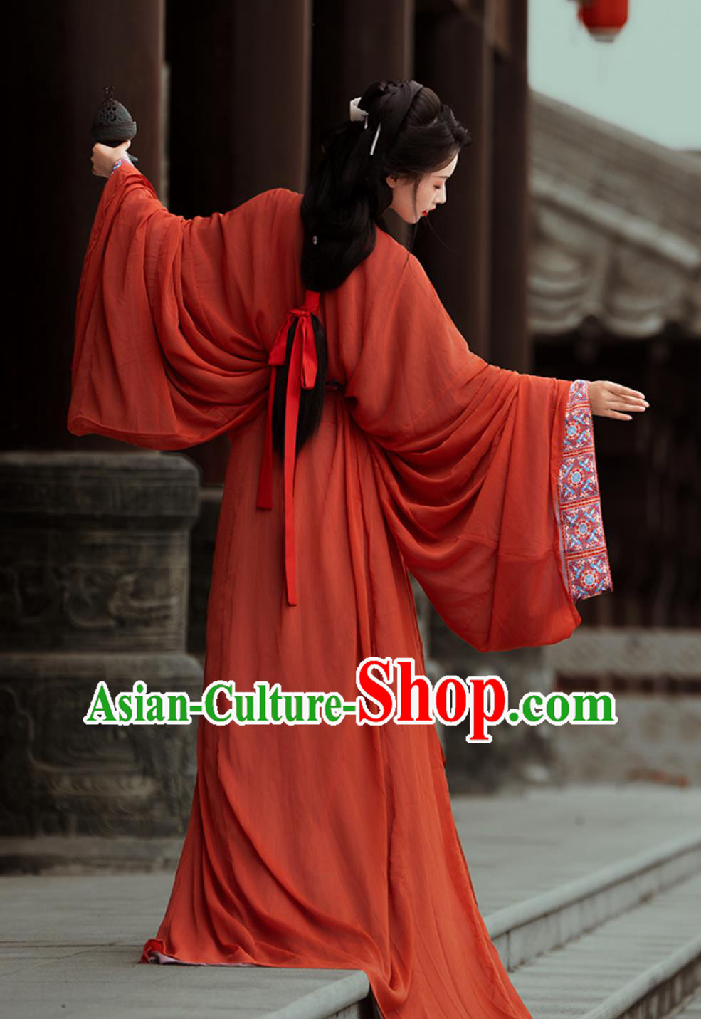 Chinese Hanfu Warring States Robes Ancient Princess Costumes Red Training Dress Chinese Hanfu Warring States Robes Ancient Princess Costumes Red Training Dress
