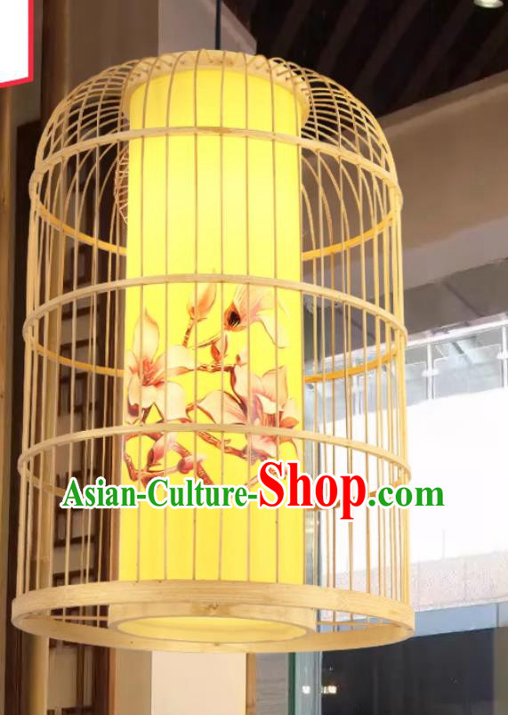 Chinese Restaurant Lantern Bird Cage Decoration Pendant Light Hand Painted Lamp Chinese Restaurant Lantern Bird Cage Decoration Pendant Light Hand Painted Lamp