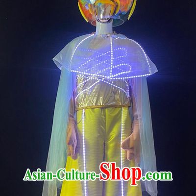 Mid Autumn Festival Space Rabbit Performance Costume Parade LED Outfit