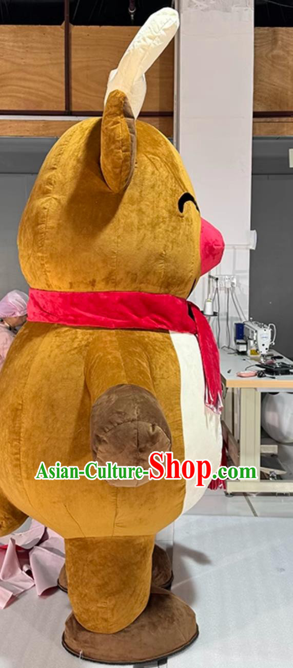 Christmas Reindeer Inflatable Cartoon Costume Halloween Event Performance Mascot Clothing Christmas Reindeer Inflatable Cartoon Costume Halloween Event Performance Mascot Clothing