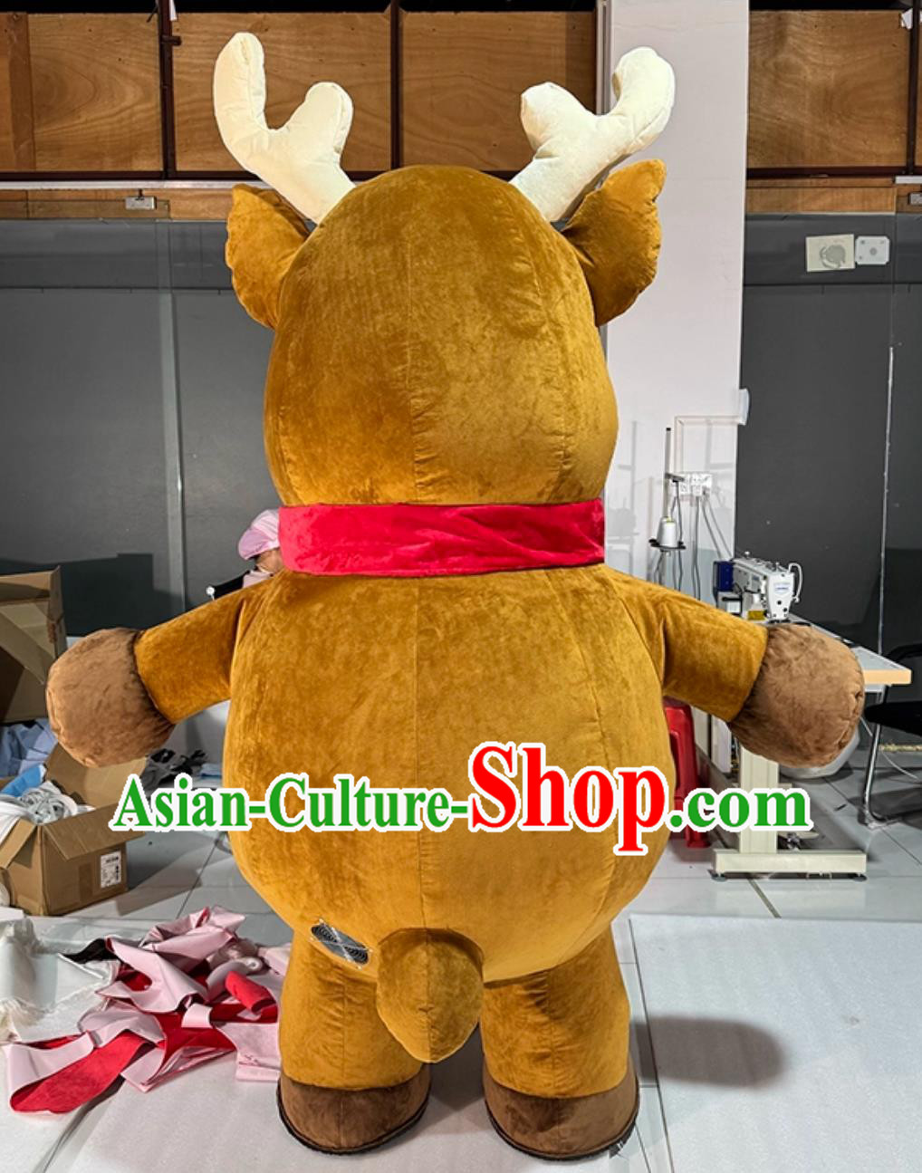 Christmas Reindeer Inflatable Cartoon Costume Halloween Event Performance Mascot Clothing Christmas Reindeer Inflatable Cartoon Costume Halloween Event Performance Mascot Clothing