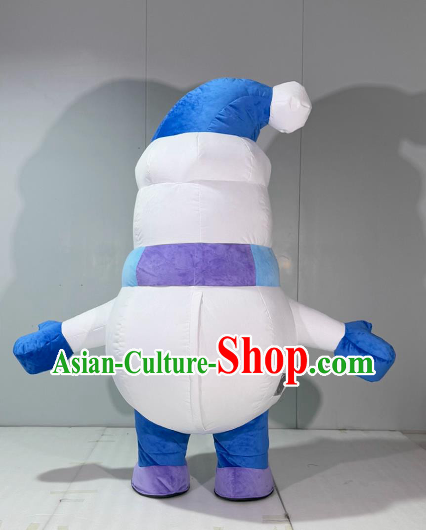 Snowman Inflatable Cartoon Costume Halloween Event Performance Mascot Clothing
