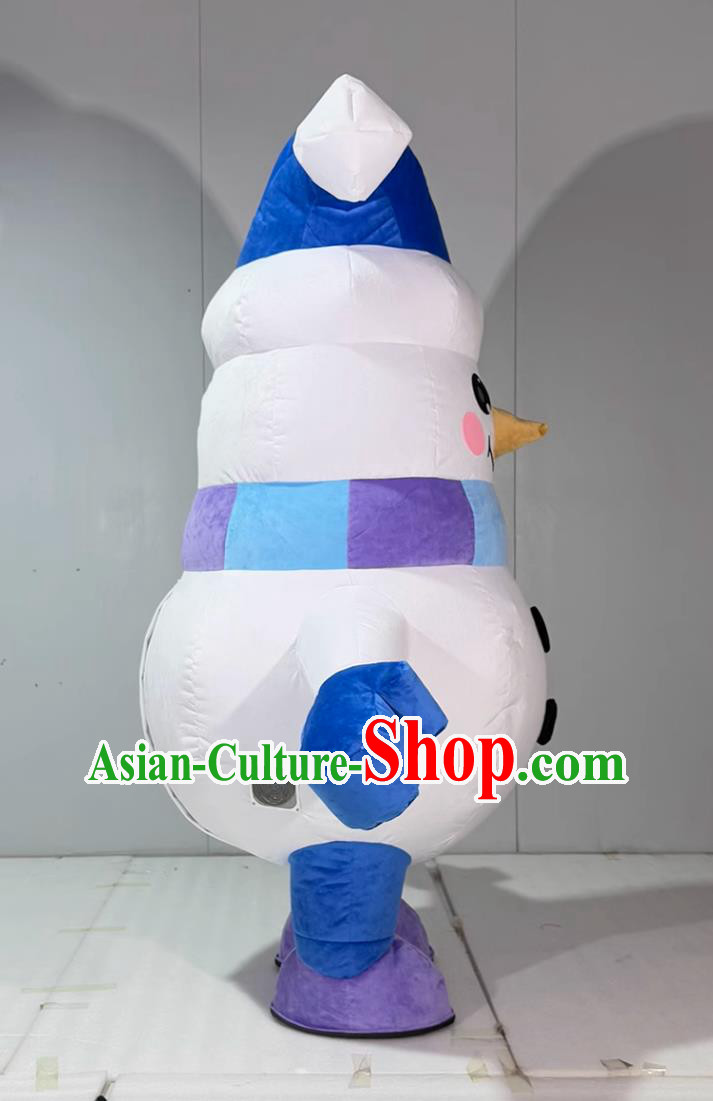 Snowman Inflatable Cartoon Costume Halloween Event Performance Mascot Clothing