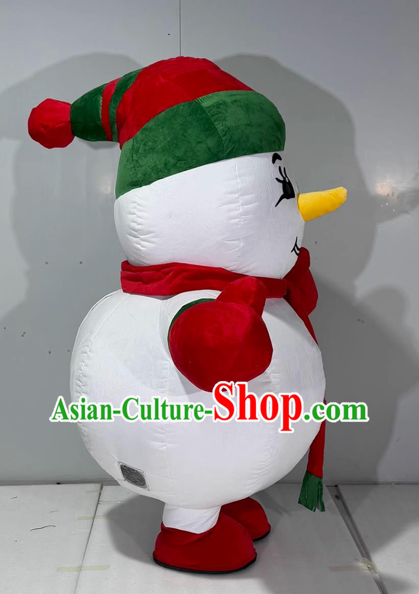 Christmas Snowman Inflatable Cartoon Costume Halloween Event Performance Mascot Clothing Christmas Snowman Inflatable Cartoon Costume Halloween Event Performance Mascot Clothing