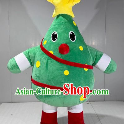 Christmas Tree Inflatable Cartoon Costume Halloween Event Performance Star Mascot Clothing