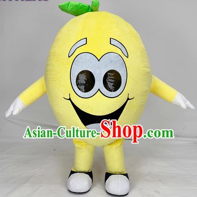 Yellow Pear Cartoon Inflatable Costume Fruit Sports Event Walking Prop Festival Mascot Clothing