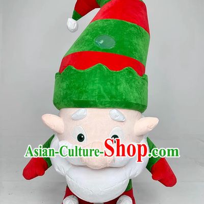 Dwarf Inflatable Costume Sports Event Annual Party Christmas Doll Suit Christmas Dwarf Mascot Clothing