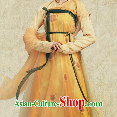 Chinese Tang Dynasty Noble Lady Clothing Drama Wind Rises in Luoyang Liu Ran Hanfu Dress