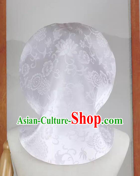 Handmade White Hat Japanese Bride Shiromuku Kimono Headpiece Japan Wedding Headwear Handmade White Hat Japanese Bride Shiromuku Kimono Headpiece Japan Wedding Headwear
