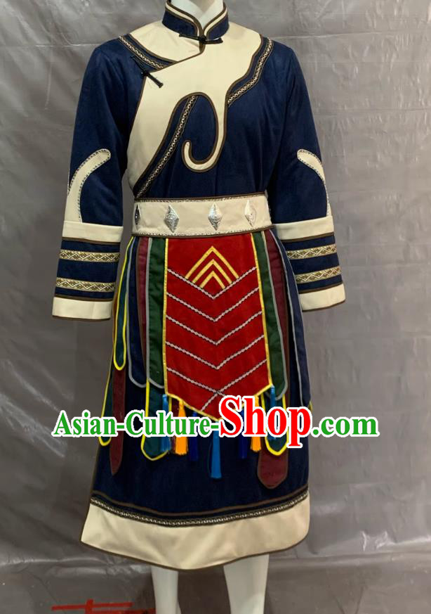 Oroqen Ethnic Costume Men Minority Performance Dance Attire Oroqen Ethnic Costume Men Minority Performance Dance Attire